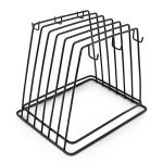 ΒΑΣΗ ΠΛΑΚΑΣ ΚΟΠΗΣ ΣΥΡΜΑΤΙΝΗ ΜΑΥΡΗ 6 ΘΕΣΕΩΝ ΒΑΡΕΩΣ ΤΥΠΟΥ INOX