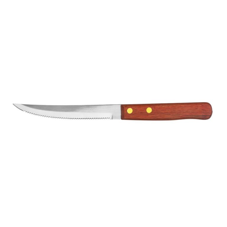 ΜΑΧΑΙΡΙ STEAK 11CM ΟΔΟΝΤΩΤΟ ΜΕ ΞΥΛΙΝΗ ΛΑΒΗ