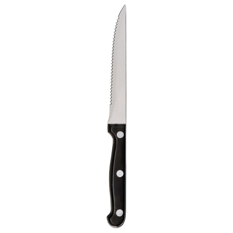 ΜΑΧΑΙΡΙ STEAK 12CM ΟΔΟΝΤΩΤΟ ΜΕ ABS ΜΑΥΡΗ ΛΑΒΗ