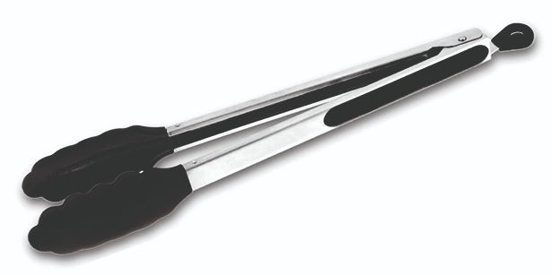 ΛΑΒΙΔΑ ΚΟΥΚΟΥΝΑΡΑ INOX 30CM ΜΕ ΑΚΡΑ ΣΙΛΙΚΟΝΗΣ ΚΑΙ ΑΣΦΑΛΕΙΑ ΜΑΥΡΗ CUTLERY PRO