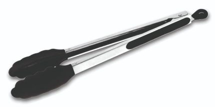 ΛΑΒΙΔΑ ΚΟΥΚΟΥΝΑΡΑ INOX 35CM ΜΕ ΑΚΡΑ ΣΙΛΙΚΟΝΗΣ ΚΑΙ ΑΣΦΑΛΕΙΑ ΜΑΥΡΗ CUTLERY PRO