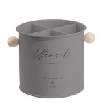 ΕΠΙΤΡΑΠΕΖΙΑ ΚΟΥΤΑΛΟΘΗΚΗ ΜΕ 4 ΧΩΡΙΣΜΑΤΑ Φ13.5cm KITCHEN TREND 700814/GREY - Oriana Ferrelli®