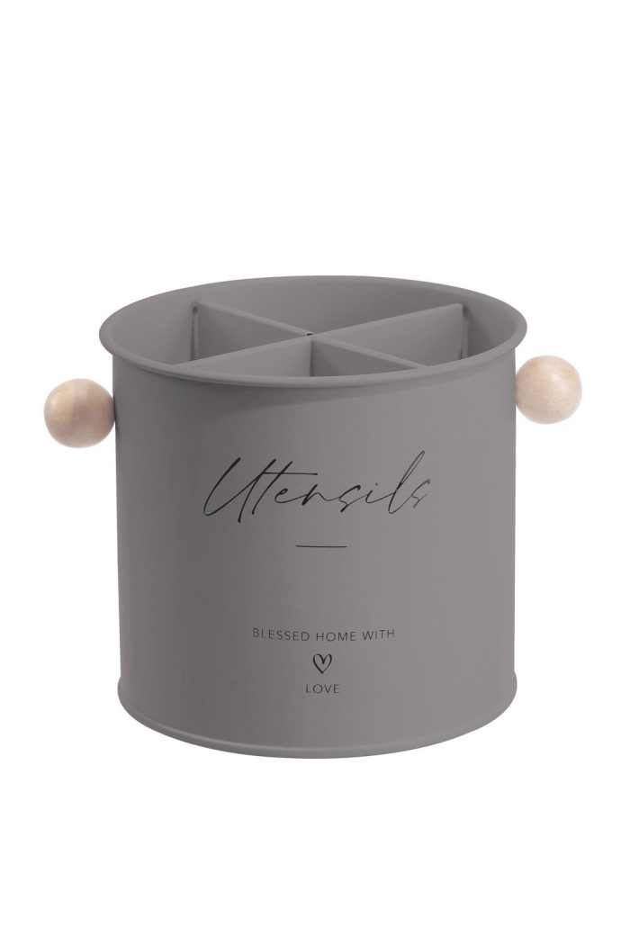 ΕΠΙΤΡΑΠΕΖΙΑ ΚΟΥΤΑΛΟΘΗΚΗ ΜΕ 4 ΧΩΡΙΣΜΑΤΑ Φ13.5cm KITCHEN TREND 700814/GREY - Oriana Ferrelli®