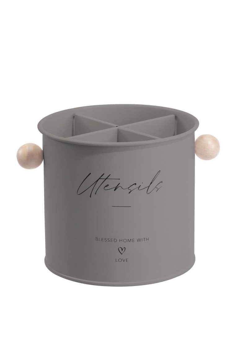 ΕΠΙΤΡΑΠΕΖΙΑ ΚΟΥΤΑΛΟΘΗΚΗ ΜΕ 4 ΧΩΡΙΣΜΑΤΑ Φ13.5cm KITCHEN TREND 700814/GREY - Oriana Ferrelli®