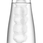 ΚΑΡΑΦΑ BOROSILICATE 1LT ΜΕ ΠΑΓΟΚΥΣΤΗ ΚΑΙ ΑΝΟΞΕΙΔΩΤΟ ΚΑΠΑΚΙ  SINO