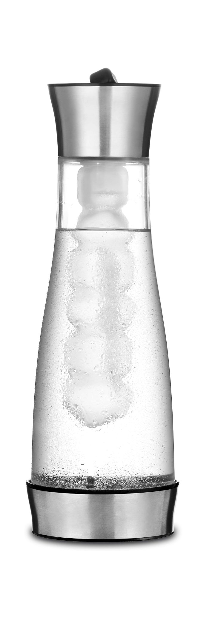 ΚΑΡΑΦΑ BOROSILICATE 1LT ΜΕ ΠΑΓΟΚΥΣΤΗ ΚΑΙ ΑΝΟΞΕΙΔΩΤΟ ΚΑΠΑΚΙ  SINO