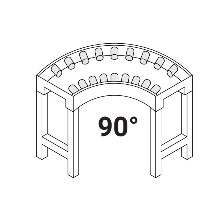 Ραουλιέρα γωνιακή 90° 1300mm