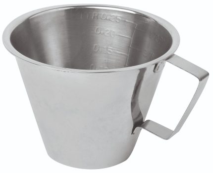 ΣΥΛΛΕΚΤΗΣ ΚΑΦΕ ΙΝΟΧ - ΜΕΖΟΥΡΑ 250ML Φ10 CM Y7