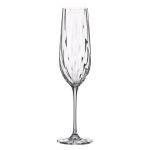 ΠΟΤΗΡΙ ΚΟΛΟΝΑΤΟ FLUTE 270ml URIA OPTIC - CRYSTAL BOHEMIA