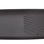 ΤΑΨΙ ΨΗΣΙΜΑΤΟΣ GRILL 44 x 29 CM ΑΝΤΙΚΟΛΛΗΤΙΚΟ ΑΛΟΥΜΙΝΙΟΥ INDUCTION ΜΕ ΛΑΒΕΣ