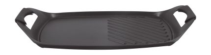 ΤΑΨΙ ΨΗΣΙΜΑΤΟΣ GRILL 44 x 29 CM ΑΝΤΙΚΟΛΛΗΤΙΚΟ ΑΛΟΥΜΙΝΙΟΥ INDUCTION ΜΕ ΛΑΒΕΣ