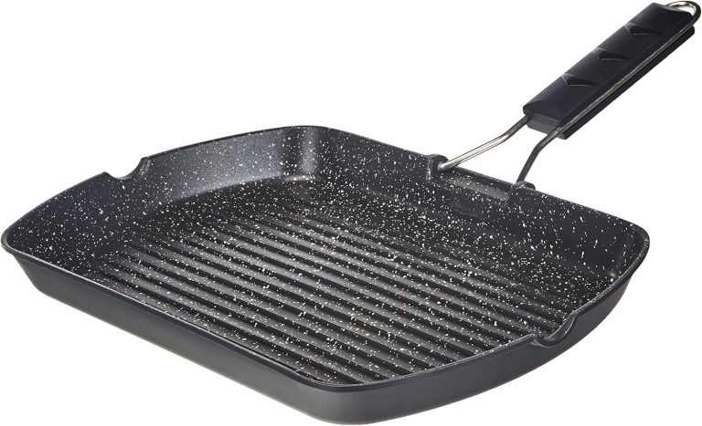 ΤΗΓΑΝΙ GRILL 34x24 CM ΑΝΤΙΚΟΛΛΗΤΙΚΟ ΑΛΟΥΜΙΝΙΟΥ INDUCTION ΜΕ ΣΠΑΣΤΗ ΛΑΒΗ