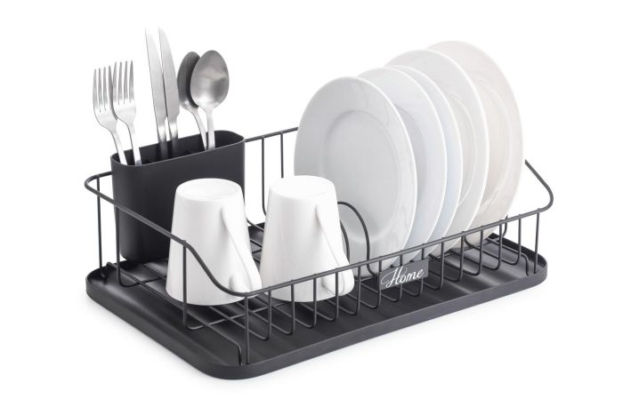 ΠΙΑΤΟΘΗΚΗ με ΔΟΧΕΙΟ ΓΙΑ ΜΑΧΑΙΡΟΠΙΡΟΥΝΑ KITCHEN TREND 8177P/BLACK 43x29x12.5cm - Oriana Ferelli®