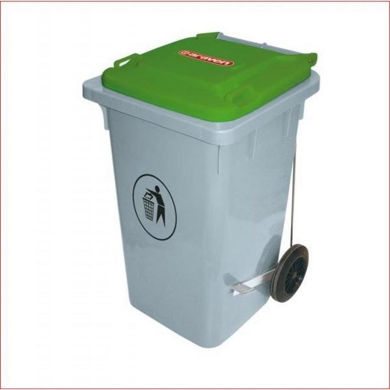 ΚΑΔΟΣ ΑΠΟΡΡΙΜΑΤΩΝ 80lt 490x520xh655mm 07403/Green - ARAVEN