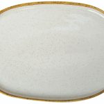 ΠΙΑΤΕΛΑ ΕΠΙΠΕΔΗ ΟΒΑΛ IVORY 30 x 22 CM