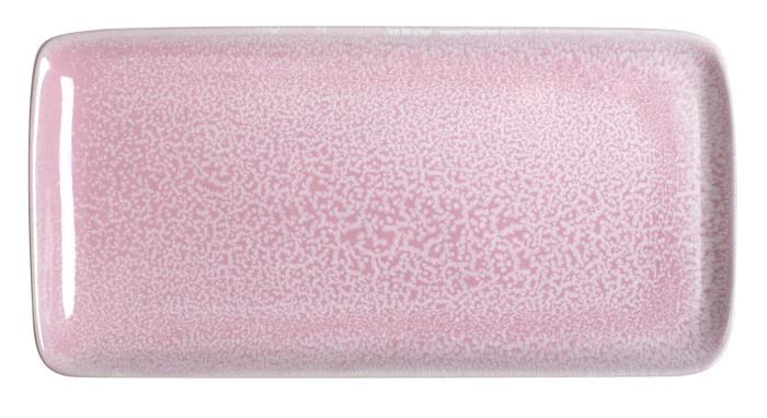 ΠΙΑΤΕΛΑ PINK REACTIVE GLAZE 28x14CM