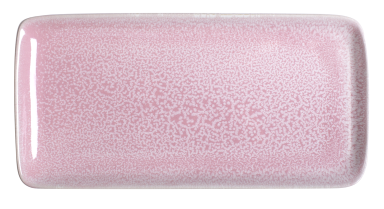ΠΙΑΤΕΛΑ PINK REACTIVE GLAZE 28x14CM