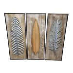 ΔΙΑΚΟΣΜΗΤΙΚΑ ΤΟΙΧΟΥ (27x51cm)x3 ΣΕΤ 3τεμ. ΜΕΤΑΛ. 222/BG009S-T3 - ORIANA FERELLI