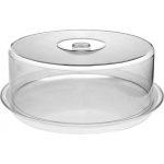 ΣΕΤ ΚΑΠΑΚΙ PC ΣΤΡΟΓΓΥΛΟ 34x13CM ΔΙΑΦΑΝΕΣ ΜΕ ΒΑΣΗ