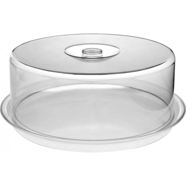 ΣΕΤ ΚΑΠΑΚΙ PC ΣΤΡΟΓΓΥΛΟ 34x13CM ΔΙΑΦΑΝΕΣ ΜΕ ΒΑΣΗ