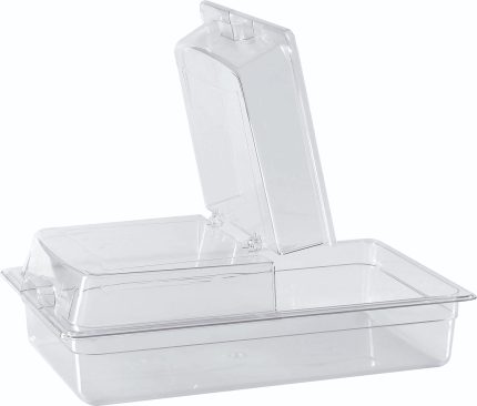 ΚΑΠΑΚΙ PC SQUARE FLIP GN 1/1 53X32CM ΔΙΑΦΑΝΕΣ