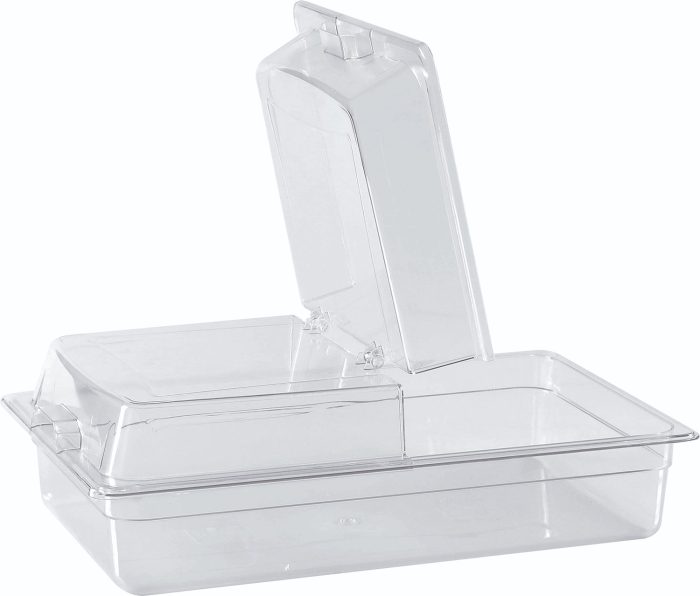ΚΑΠΑΚΙ PC SQUARE FLIP GN 1/1 53X32CM ΔΙΑΦΑΝΕΣ