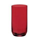ΣΕΤ 6τεμ. ΠΟΤΗΡΙΑ ΣΩΛΗΝΑ 400ml ARA/RED - CRYSTAL BOHEMIA