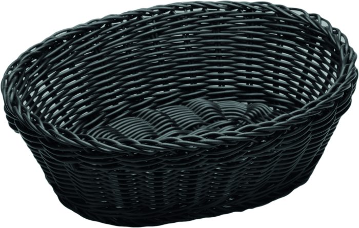 ΨΩΜΙΕΡΑ ΟΒΑΛ 25x20x8CM ΜΑΥΡΗ