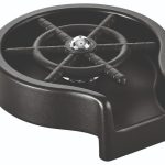 RINSER ΝΕΡΟΧΥΤΗ ΣΤΡΟΓΓΥΛΟ ΜΑΥΡΟ ΠΛΑΣΤΙΚΟ ABS 14x3 CM ΙΝΟΧ