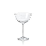 ΠΟΤΗΡΙΑ ΚΟΛΩΝΑΤΑ ΣΕΤ 4 ΤΕΜΑΧΙΩΝ 170ml CHAMP.SAUCER PRALINES - CRYSTALEX