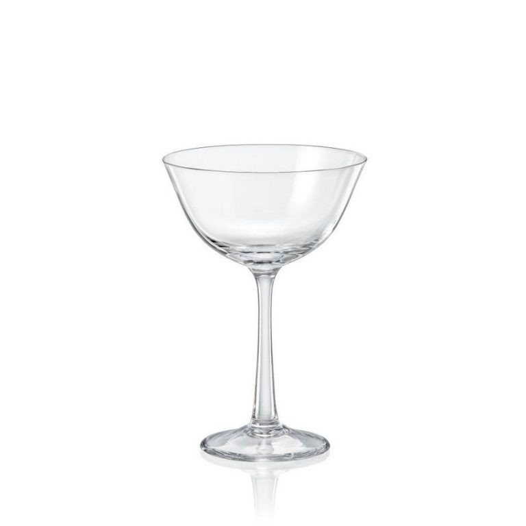ΠΟΤΗΡΙΑ ΚΟΛΩΝΑΤΑ ΣΕΤ 4 ΤΕΜΑΧΙΩΝ 170ml CHAMP.SAUCER PRALINES - CRYSTALEX