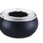 ΑΝΤΙΑΝΕΜΙΚΟ ΣΤΑΧΤΟΔΟΧΕΙΟ Φ10cm ΑΝΟΞΕΙΔΩΤΟ 508131/BLACK - Max.Home®