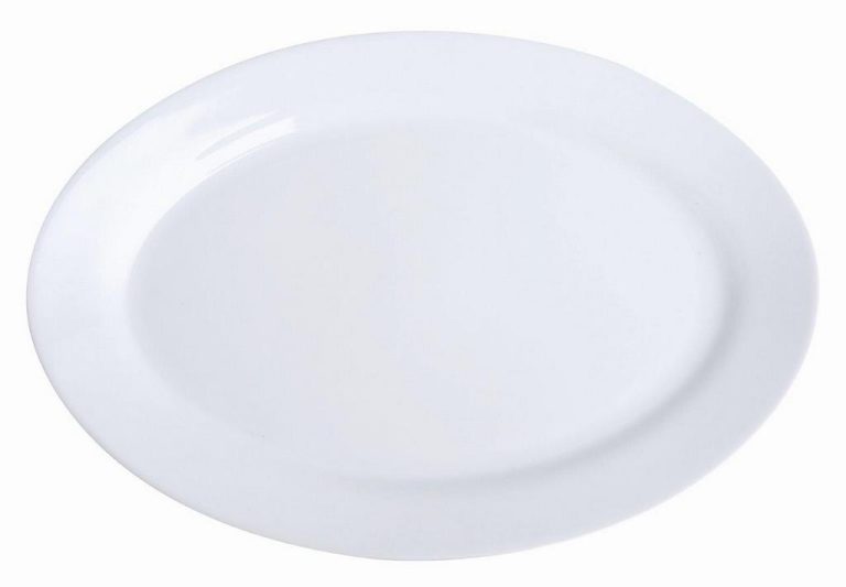 ΠΙΑΤΕΛΑ ΟΒΑΛ 35.5x24.3cm ΛΕΥΚΗ HORECA/ACCES. - ORIANA FERELLI®