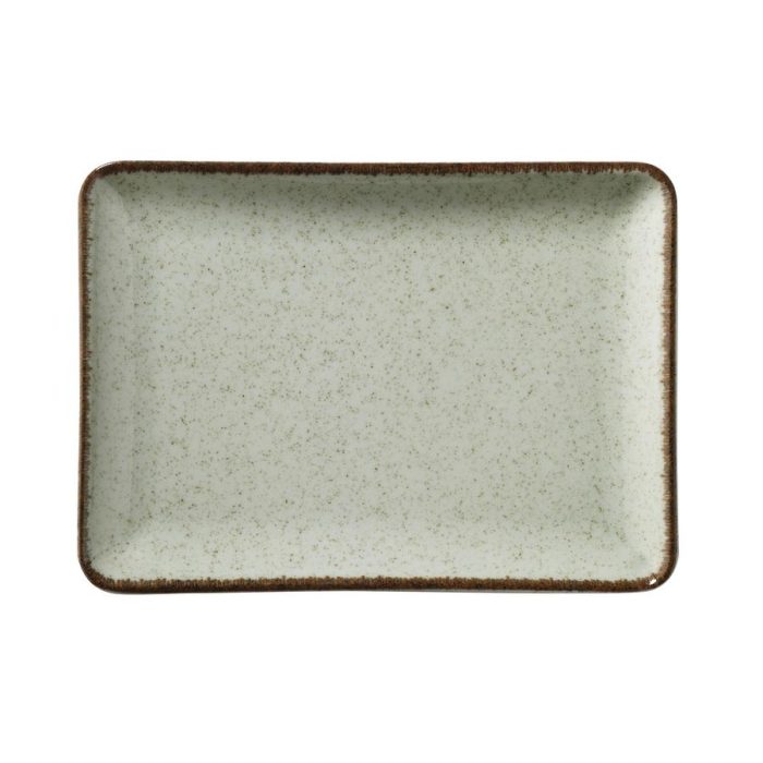 ΠΙΑΤΕΛΑ 27x20cm TAN-P03/GREEN - KUTAHYA PORSELEN