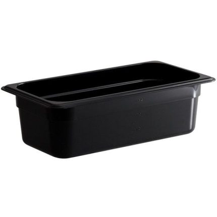 ΛΕΚΑΝΗ GASTRO 1/3 10CM POLYCARBONATE ΜΑΥΡΗ