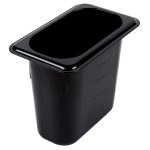 ΛΕΚΑΝΗ GASTRO 1/9 15CM POLYCARBONATE ΜΑΥΡΗ