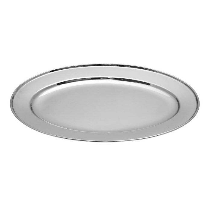 ΠΙΑΤΕΛΑ ΟΒΑΛ ΑΝΟΞΕΙΔΩΤΗ 4065-30cm - Max.Home®