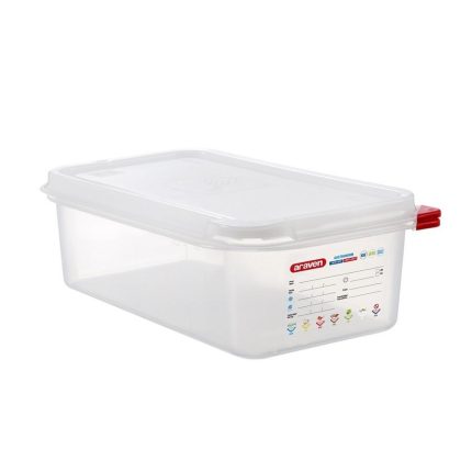ΑΕΡΟΣΤΕΓΕΣ ΔΟΧΕΙΟ ΤΡΟΦΙΜΩΝ GN 1/3 4lt 325x176x100mm HERMETICOS 03030 - ARAVEN