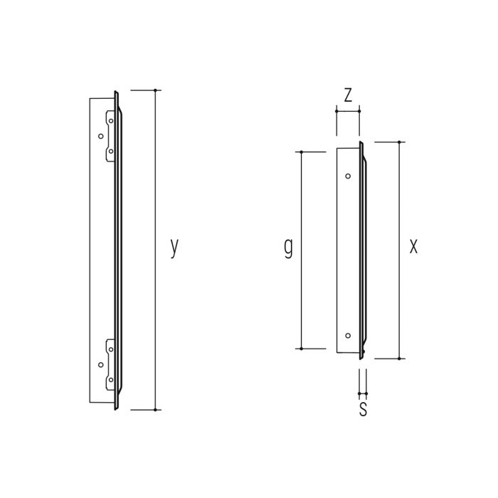 Μονή Πόρτα Ψυγείου με κρύσταλλο 469x629 (Left) - Image 2
