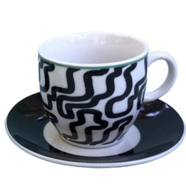 ΣΕΤ 6τεμ. ΦΛΙΤΖΑΝΙΑ ΚΑΦΕ 90cc BLACK MAZE DG08-0226 - Max.Home®