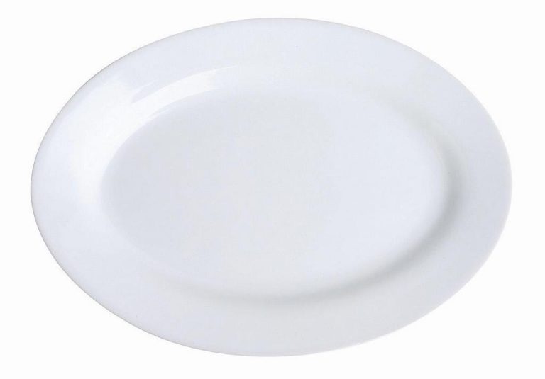 ΡΑΒΙΕΡΑ ΟΒΑΛ 24.5x17.5cm ΛΕΥΚΗ HORECA/ACCES. - ORIANA FERELLI®