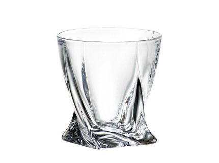 ΠΟΤΗΡΙ ΟΥΙΣΚΥ 340ml QUADRO - CRYSTAL BOHEMIA