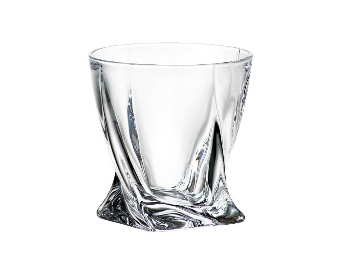 ΠΟΤΗΡΙ ΟΥΙΣΚΥ 340ml QUADRO - CRYSTAL BOHEMIA