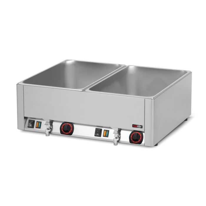 Bain Marie διπλό για GN 1/1 με βρυσάκια απορροής - Image 2