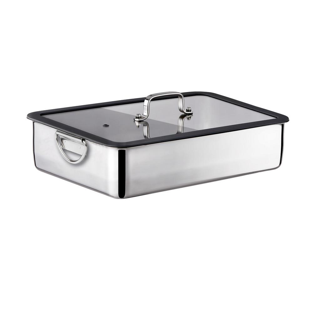 ΓΑΣΤΡΑ 18/10 ΟΡΘΟΓΩΝΙΑ 36x25cm MAXIMA - INOXRIV ΓΑΣΤΡΑ 18/10 ΟΡΘΟΓΩΝΙΑ 36x25cm MAXIMA - INOXRIV