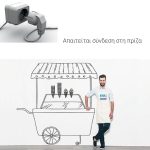 Βιτρίνα παγωτού τροχηλάτη 6 γεύσεων - Image 3