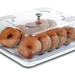 ΒΙΤΡΙΝΑ ΠΡΟΒΟΛΗΣ ΤΡΟΦΙΜΩΝ με ΚΑΠΑΚΙ GN 1/2 00288 325x265x118mm - ARAVEN