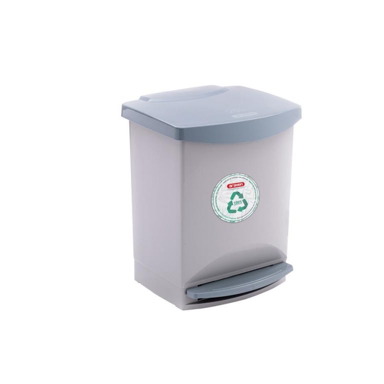 ΚΑΔΟΣ ΑΠΟΡΡΥΜΑΤΩΝ 25lt - 310x335xh420mm 40271/Grey - ARAVEN