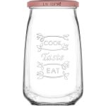 ΒΑΖΟ 1050ml με ΜΕΤΑΛΙΚΟ ΒΙΔΩΤΟ ΚΑΠΑΚΙ TASTY - LAV