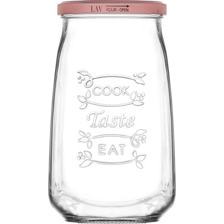 ΒΑΖΟ 1050ml με ΜΕΤΑΛΙΚΟ ΒΙΔΩΤΟ ΚΑΠΑΚΙ TASTY - LAV